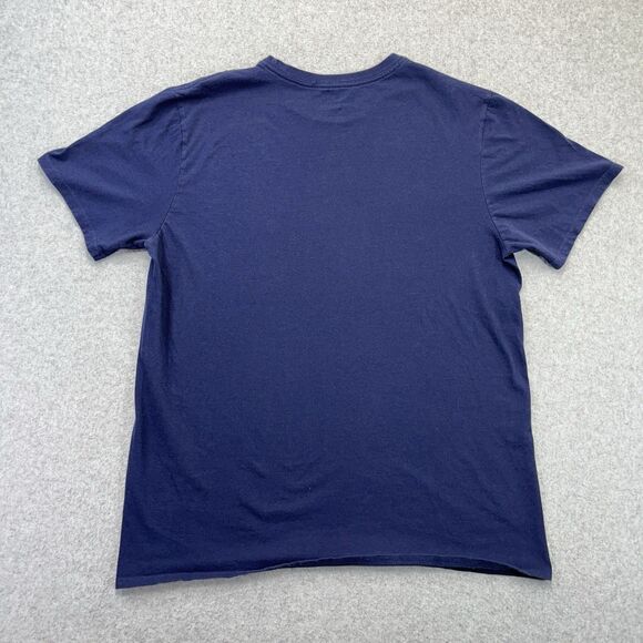 Nike Notre Dame Football T-Shirt Mens Large L Blue Fightin Irish Playoffs Swoosh - Picture 4 of 6